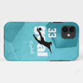 Doel de naam van de vrouwenvoetballer jersey numme Case-Mate iPhone case (Achterkant (horizontaal))