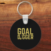 Doel Digger Funny Sales Team Motivatie Sleutelhanger (Voorkant)