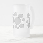 Doel, gekleurde cirkels matglas bierpul (Voorkant rechts)