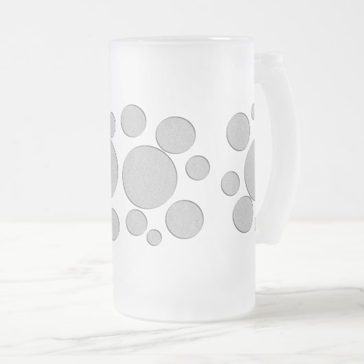 Doel, gekleurde cirkels matglas bierpul (Voorkant rechts)