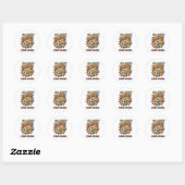 Doel geniesd Stadion explodeerde Ronde Sticker (Vel)