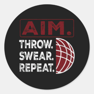 Doel Gooi Zweer Herhaal Bocce Ball Sport Sticker