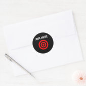 Doel hier richten ronde sticker (Envelop)