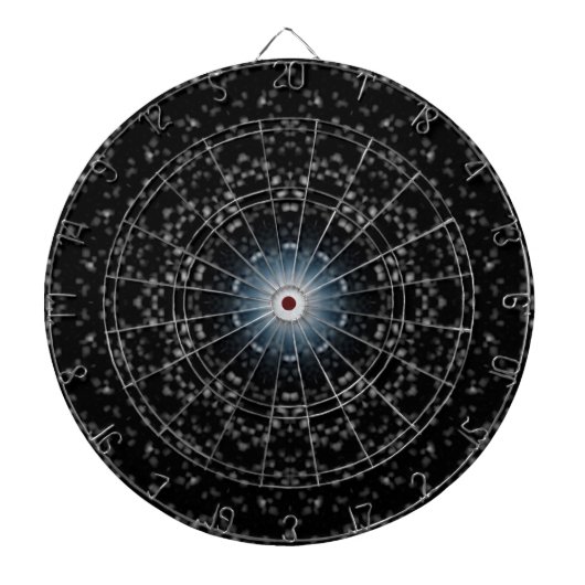Doel van het Stars Silver Kaleidoscope Dart Board Dartbord (Voorkant)