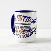 Doel: Verwacht niets Mok (Voorkant links)