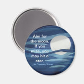 Doel voor de maan magneet (Voorkant / Achterkant)