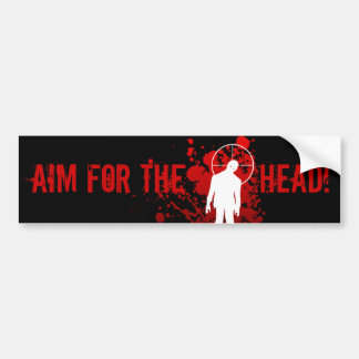 DOEL VOOR HET HOOFD! bumpersticker