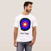 DoelBullseye aanpasbaar T-shirt met twee zijden (Voorkant volledig)