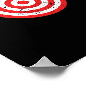 Doeldartboard van Darts Player Poster (Hoek)