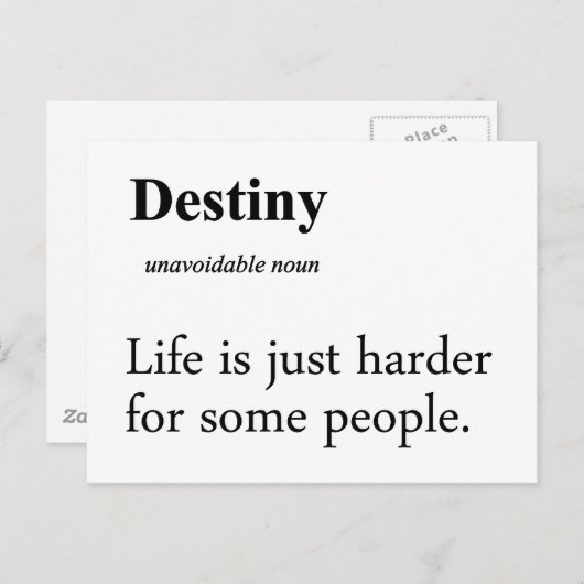 Doeldefinitie Briefkaart (Voorkant / Achterkant)