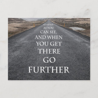 Doelen en dromen motivatie en inspirerend briefkaart