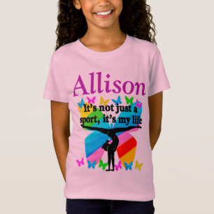 DOELEN EN DROMEN VAN GYMNAST GEPERSONALISEERD T-SH T-SHIRT