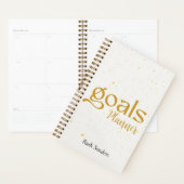 Doelen Goud Monogrammed Elegant Planner (Display)