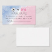 Doelen of bogen luier verloting ticket geslacht on informatiekaartje (Voorkant / Achterkant)