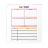 Doelen Tracker Planner Notitieblok (Voorkant)