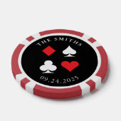 Doelgericht gepersonaliseerd huwelijk voor Gift Bl Poker Chips (Enkel)