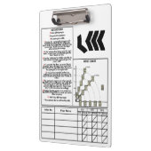 Doelgeweer Klembord (met scorecard) (Links)