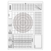 Doelgeweer Klembord (met scorecard) (Achterkant)