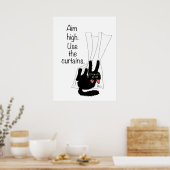 Doelhoog. Gebruik de Gordijnen. Poster (Keuken)