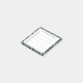 Doelinstelling Checklist Blauwe Blauwgroen vulling Post-it® Notes (Schuin)