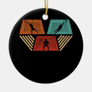 Doelman Voetbal Goalie Atleet Doelman Goalk Keramisch Ornament