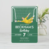 Doelman voetbal kaart (Staand voorkant)