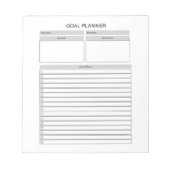 Doelplanner-Notitieblok Notitieblok (Voorkant)