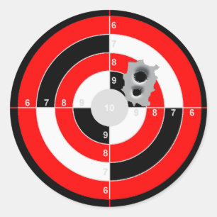 Doelpraktijk Ronde Sticker