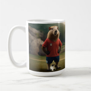 Doelpuntenmaker Capybara: de ultieme voetbalster! Koffiemok