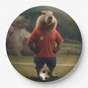 Doelpuntenmaker Capybara: de ultieme voetbalster! Papieren Bordje