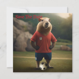 Doelpuntenmaker Capybara: de ultieme voetbalster! Save The Date