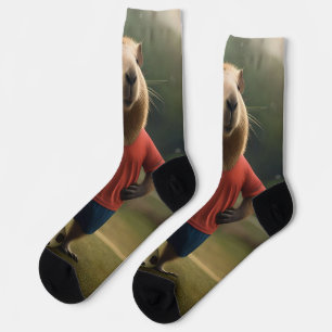 "Doelpuntenmaker: de voetbalster capybara"  Sokken