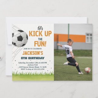 Doelpuntenmaker Voetbal Verjaardag Uitnodiging