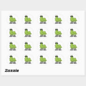 Doelstelling van het Slug-cess Funny Positive Slug Ronde Sticker (Vel)