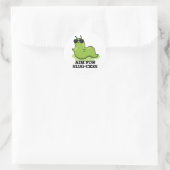 Doelstelling van het Slug-cess Funny Positive Slug Ronde Sticker (Tas)