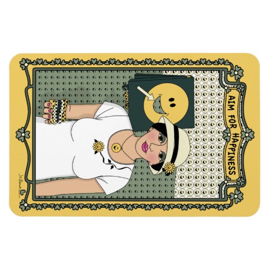 Doelstelling voor geluk_C_4x6 koelkast Magnet Magneet (Horizontaal)