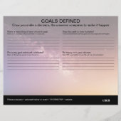 Doelstellingen gedefinieerd werkblad (Achterkant)