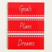 Doelstellingen Plannen Dreams Red Planner (Voorkant)