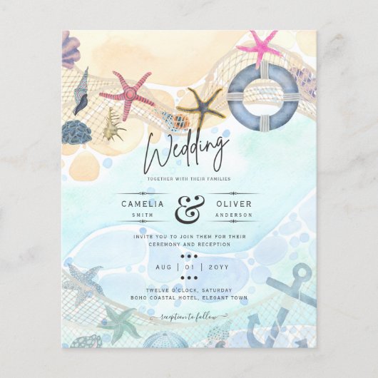 Doelstrand bruiloft kust (Voorkant)