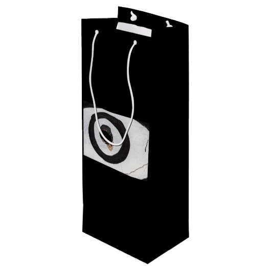 doeltranen omhoog wijn cadeautas (Achterkant Gekanteld)