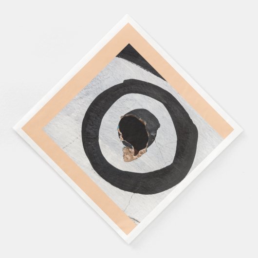 doelwit scheurt papieren diners servet (Hoek)