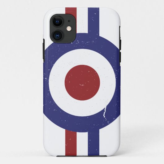 Doelwit van getande en geweerde modder Case-Mate iPhone case (Achterkant)