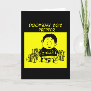 Doemdag 2012 Prepper Wenskaart Kaart