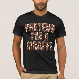 Doen alsof ik een Giraffe ben Grappig Halloween T-shirt