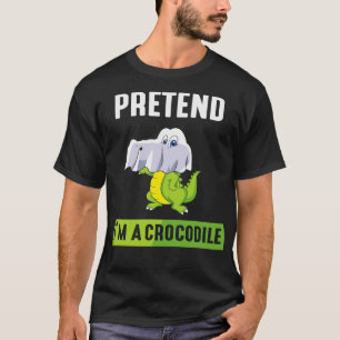Doen alsof je een krokodil bent t-shirt