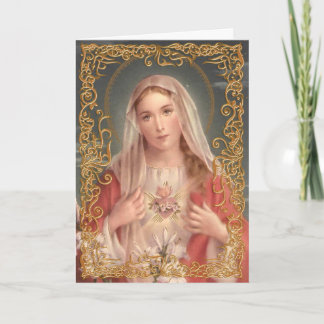 Doen schrikken Hart van Mary Card Kaart