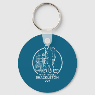 Doen Shackleton Leiderschapsenergie Managers Retro Sleutelhanger