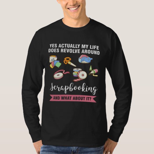 does revolve around scrapbooking scrapbook t-shirt (Voorkant)