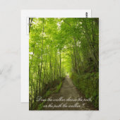 Does the walker choose the path ? Carte postale (Devant / Derrière)