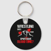 Does Your Srt Have Blood Time Funny Wrestling Love Sleutelhanger (Voorkant)